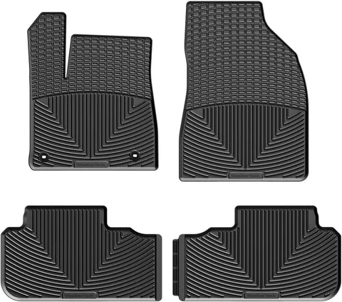 WeatherTech All-Weather Floor Mats for Toyota Highlander 1st & 2nd Row (W333-W334), Black