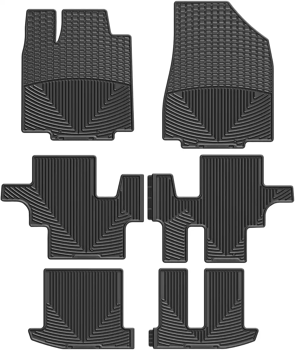 WeatherTech All-Weather Floor Mats for Infiniti QX60, Pathfinder, JX - Full Set (W298-W302-W304), Black