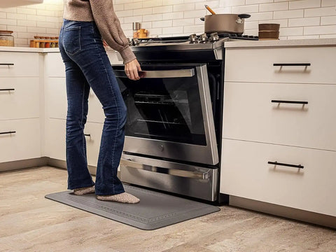 WeatherTech ComfortMat | 24" x 36" Anti-Fatigue Mat, 3/4" Thick, Slip Resistant, Easy to Clean, Bordered Pattern (Grey)