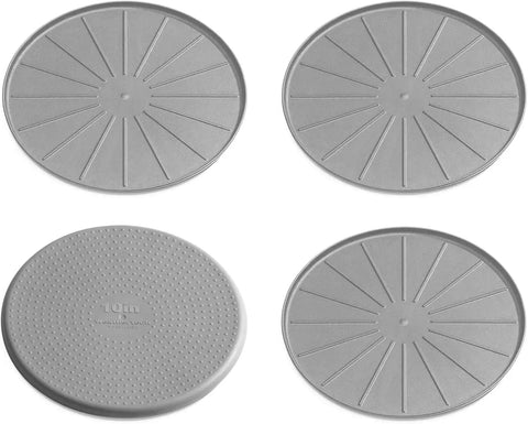 WeatherTech 10" Coasters for Home Surfaces, Anti-Skid, No-Slip knibs - Set of 4, Grey - (8A10CSTGR)
