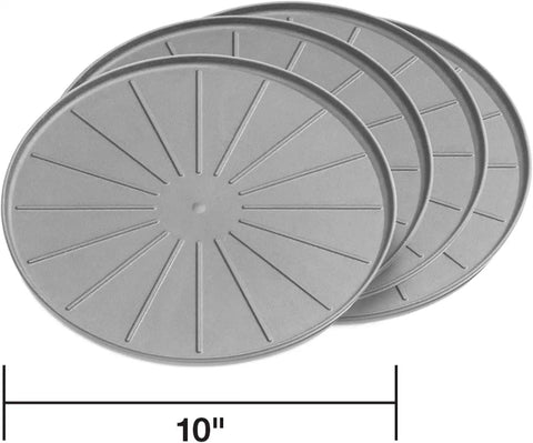 WeatherTech 10" Coasters for Home Surfaces, Anti-Skid, No-Slip knibs - Set of 4, Grey - (8A10CSTGR)