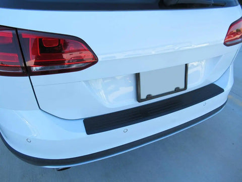 WeatherTech Custom BumperTopper for VW Golf Alltrack, Golf SportWagen Rear Bumper Protector (BP0017), Black