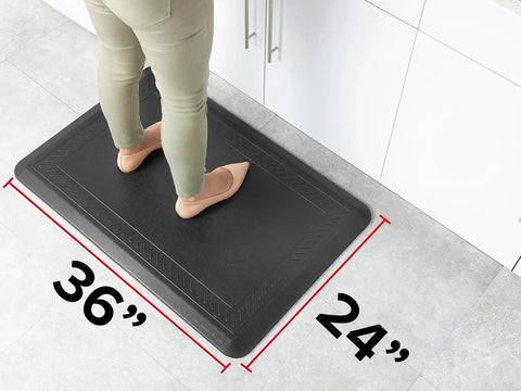 WeatherTech ComfortMat | 24" x 36" Anti-Fatigue Mat, 3/4" Thick, Slip Resistant, Easy to Clean, Carbon Fiber Pattern (Cocoa)