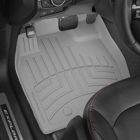 WeatherTech FloorLiner HP Custom Fit Floor Mats for Hyundai Palisade Full Set (441578-1-2-3IM), Black