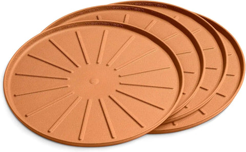 WeatherTech 6" Drink Coasters for Home Surfaces, Anti-Skid, No-Slip knibs - Set of 4, Terra Cotta - (8A6CSTTC)