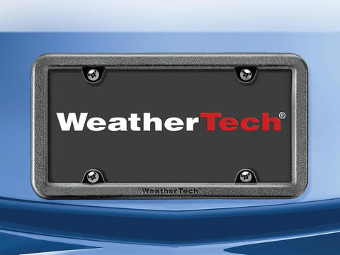 WeatherTech Billet Motorcycle License Plate Frame - Clear Bright Silver