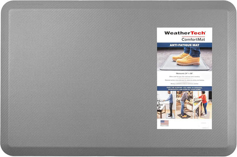 WeatherTech ComfortMat | 24" x 36" Anti-Fatigue Mat, 3/4" Thick, Slip Resistant, Easy to Clean, Carbon Fiber Pattern (Grey)