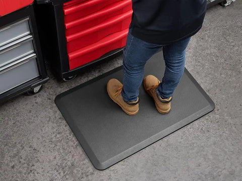 WeatherTech ComfortMat | 24" x 36" Anti-Fatigue Mat, 3/4" Thick, Slip Resistant, Easy to Clean, Bordered Pattern (Grey)