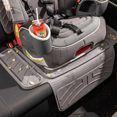 WeatherTech Child Car Seat Protector with Back | Spill Protection, Prevents Seat Compression, Grey