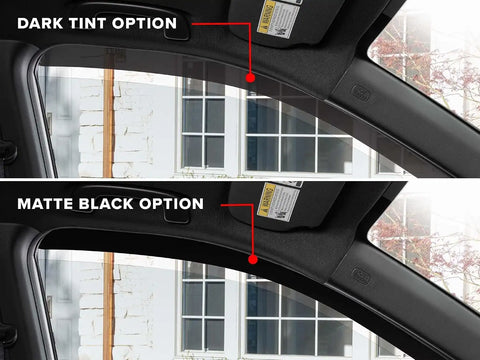 WeatherTech Custom Fit Side Window Deflectors for Dodge Ram Truck 1500 Classic, Ram Truck 2500/3500, Ram Truck 4500/5500 - (82503IM), Dark Tint