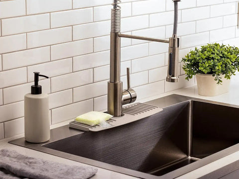 WeatherTech FaucetMat - Protect Your Kitchen & Bathroom Countertops - Tan/Sand