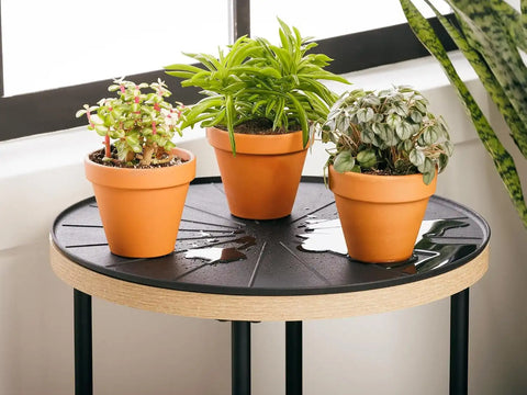 WeatherTech 15" Plant Mats/Coasters - for Floor Protection from Planter Spills, leaks and Soil (8A15CST2PKTN)- Tan (2-Pack)