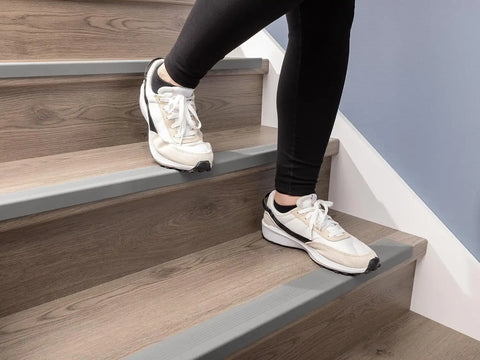 WeatherTech StairEdge Non-Slip Self-Adhesive Staircase Step Edge Protector Grey 29.5" Inch 5 Pack