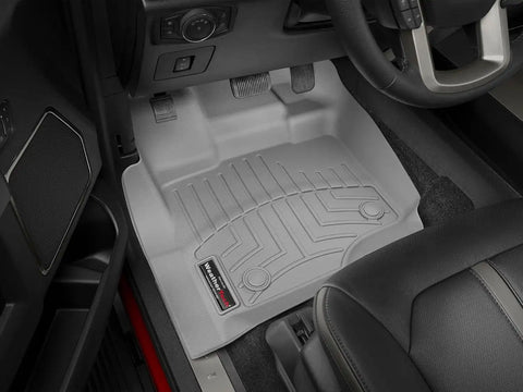 WeatherTech Custom Fit FloorLiners for Chevrolet Silverado 2500HD/3500HD, Sierra 2500HD / 3500HD, Silverado 2500HD/3500HD - 1st & 2nd Row (Full Coverage Row) (476071-475422), Cocoa