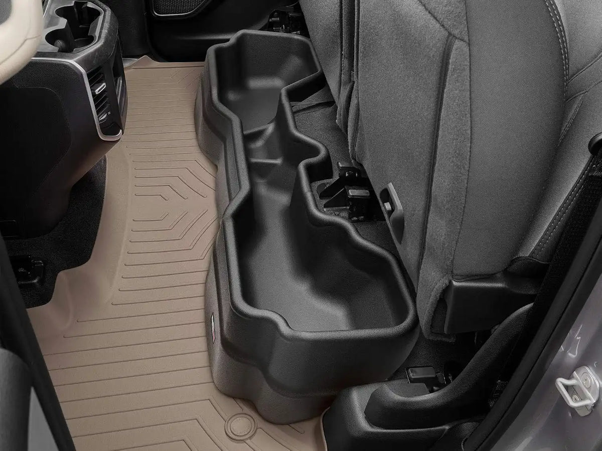 WeatherTech Under Seat Storage System for Dodge Ram Truck 1500, Ram 1500 (4S009), Black