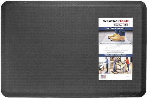 WeatherTech ComfortMat | 24" x 36" Anti-Fatigue Mat, 3/4" Thick, Slip Resistant, Easy to Clean, Woven Pattern (Black)
