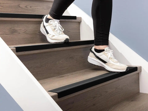 WeatherTech StairEdge Non-Slip Self-Adhesive Staircase Step Edge Protector Black 44" Inch 5 Pack