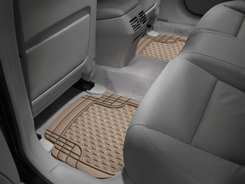 WeatherTech Trim-to-Fit Floor Mat - Semi Universal Vehicle Mats - 1st & 2nd Row 3-Piece Set (Black)