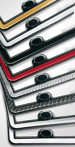 WeatherTech ClearCover License Plate Cover and Frame, Orange