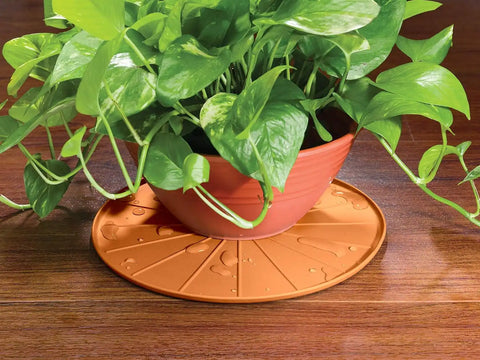 WeatherTech 4" Drink Coasters for Home Surfaces, Anti-Skid, No-Slip knibs - Set of 4, Terra Cotta - (8A4CSTTC)