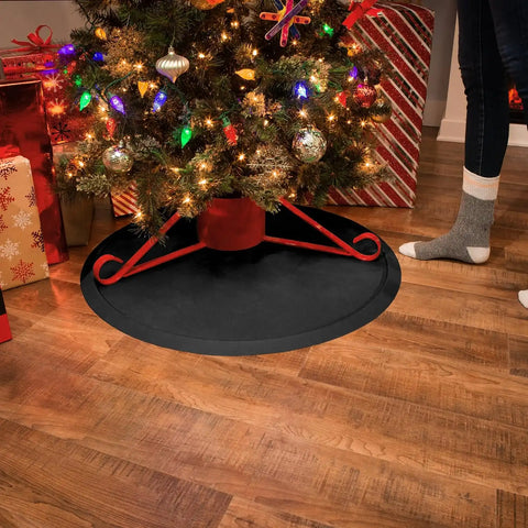 WeatherTech Christmas Tree Mat - Heavy-Duty Christmas Tree Mat Floor Protector (Black)