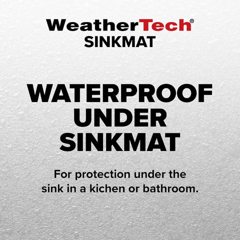 WeatherTech SinkMat – Waterproof Under Sink Liner Mat for Kitchen Bathroom – 28” x 19” Inches - Durable, Flexible Tray – Home undersink Organizer Must Haves, Black