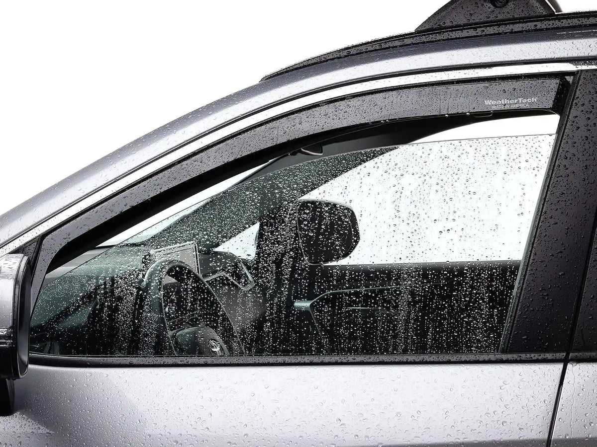WeatherTech Custom Fit Side Window Deflectors for Chevrolet Silverado 1500 LTD, Silverado 1500, Sierra 1500 Limited - (82930IM), Dark Tint