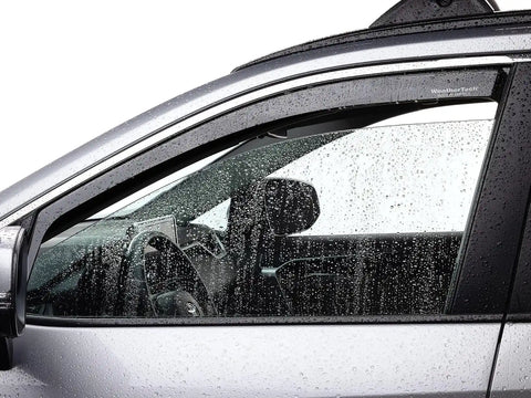 WeatherTech Custom Fit Side Window Deflectors for Chevrolet Silverado 1500 LTD, Silverado 1500, Sierra 1500 Limited - (82930IM), Dark Tint